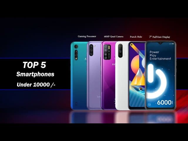 TOP 5 smartphones below 10000