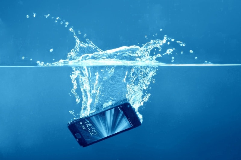 What to do when water on phone